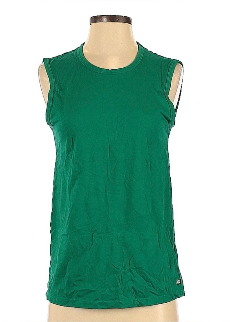Fabletics Emerald Green Crewneck Sleeveless Tank